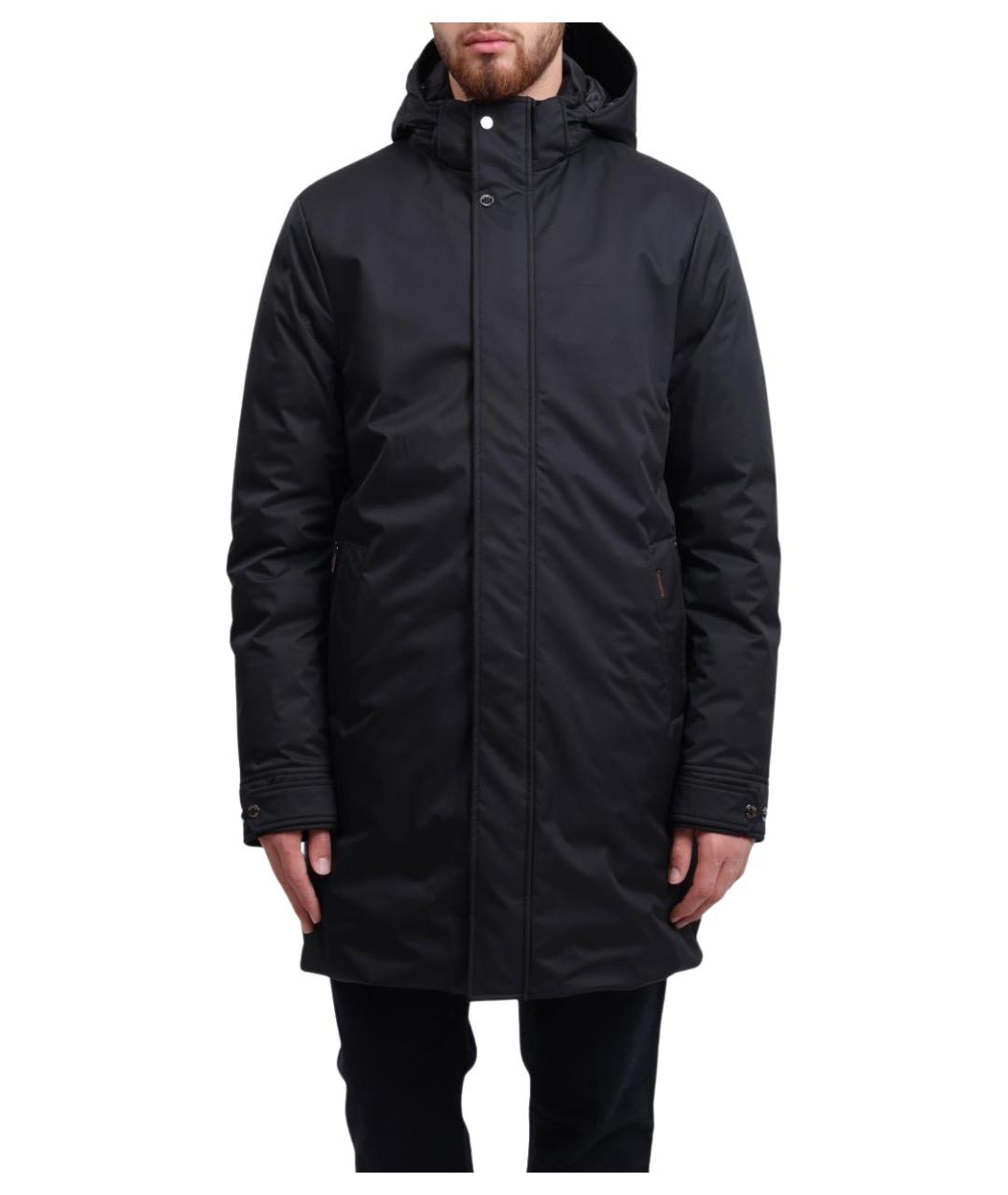 MOORER Черная полиамидовая куртка, фото 1