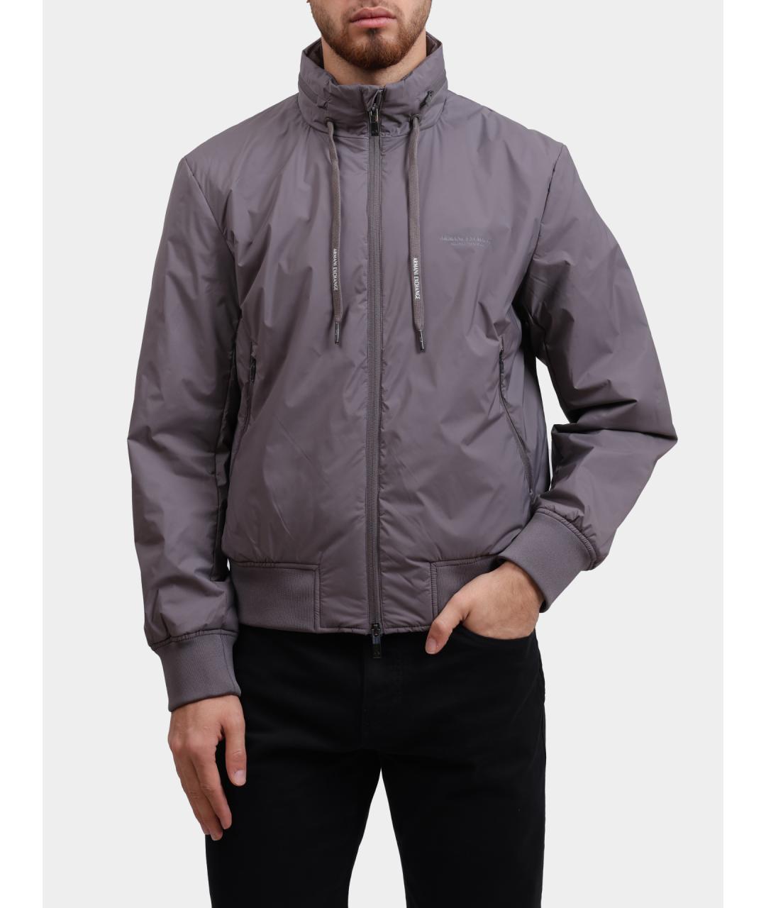 ARMANI EXCHANGE Фиолетовая полиамидовая куртка, фото 5