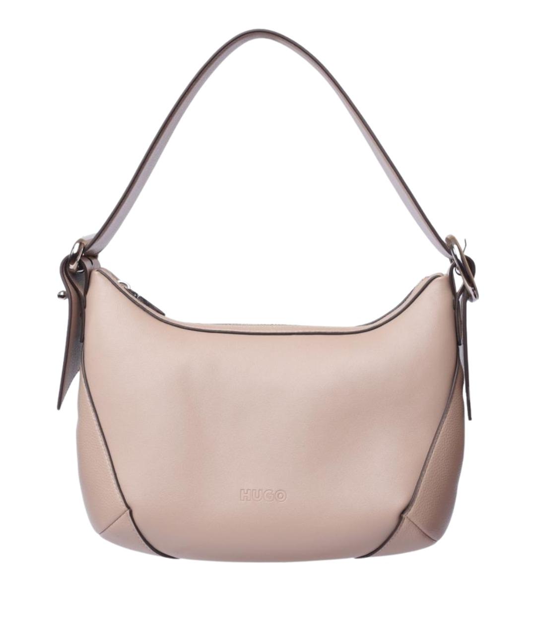 HUGO Бежевая сумка через плечо из искусственной кожи, фото 1
