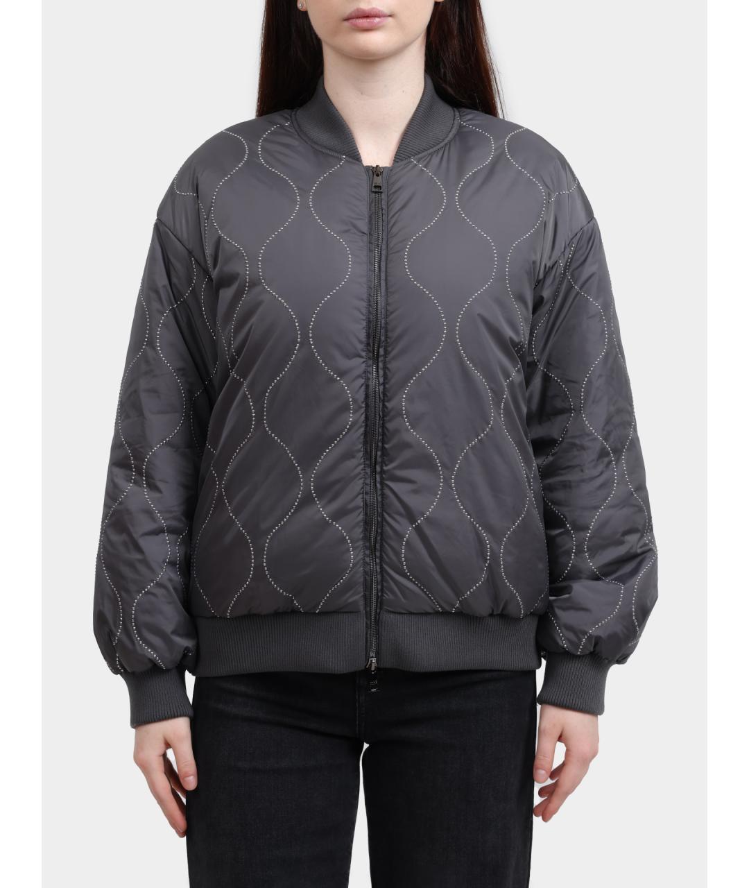 LIU JO Серая полиамидовая куртка, фото 5