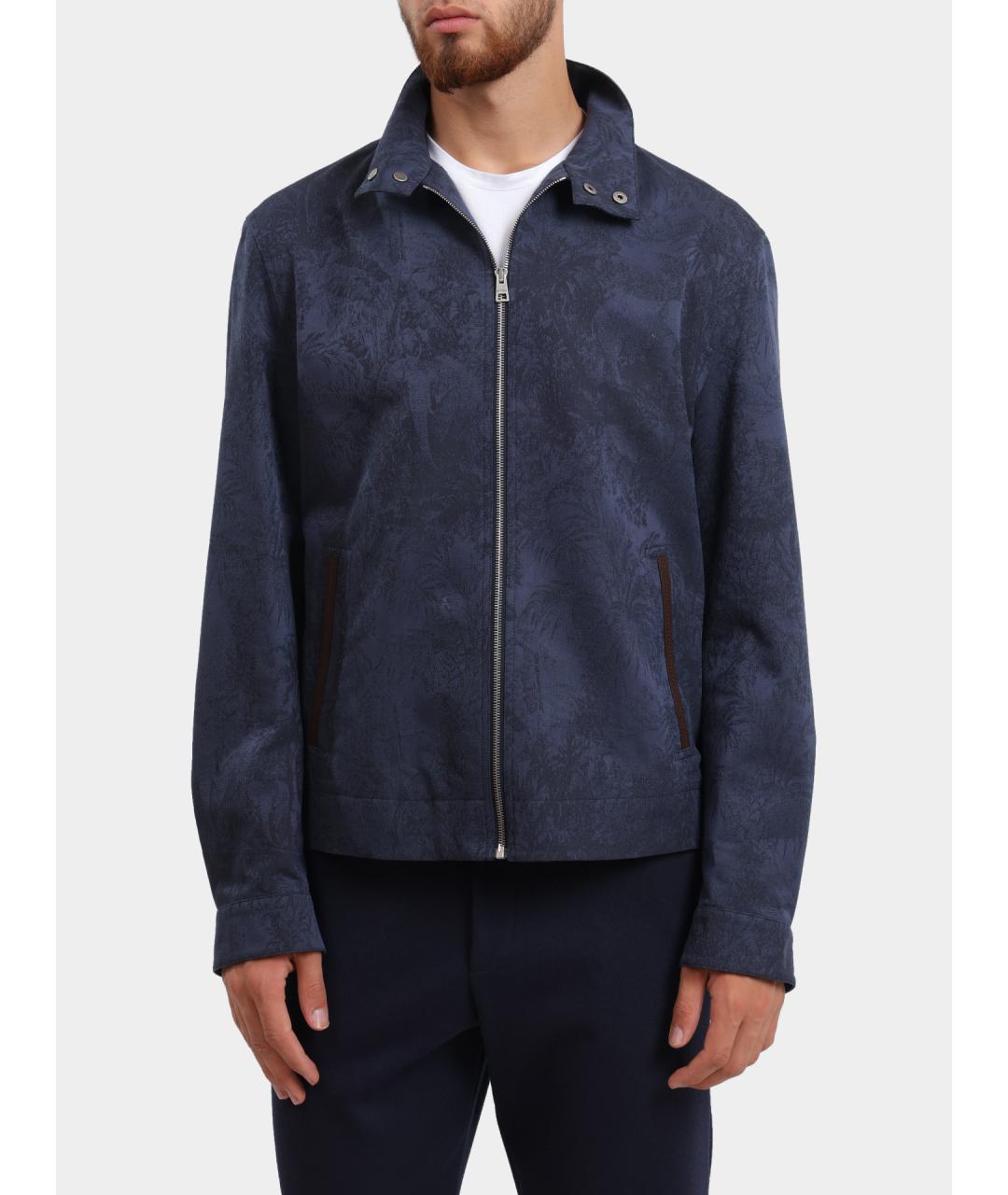 ETRO Синяя хлопковая куртка, фото 2