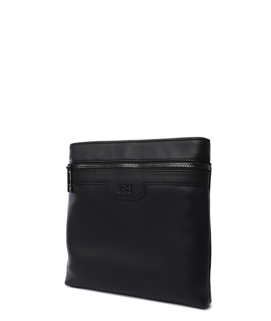 HUGO BOSS Черная сумка на плечо из искусственной кожи, фото 5