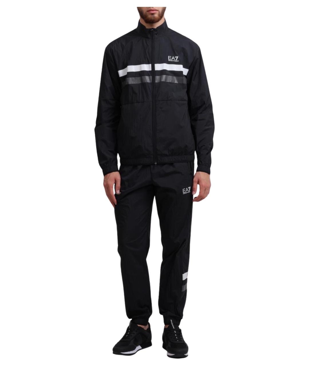 EA7 Синий полиамидовый спортивный костюм, фото 1