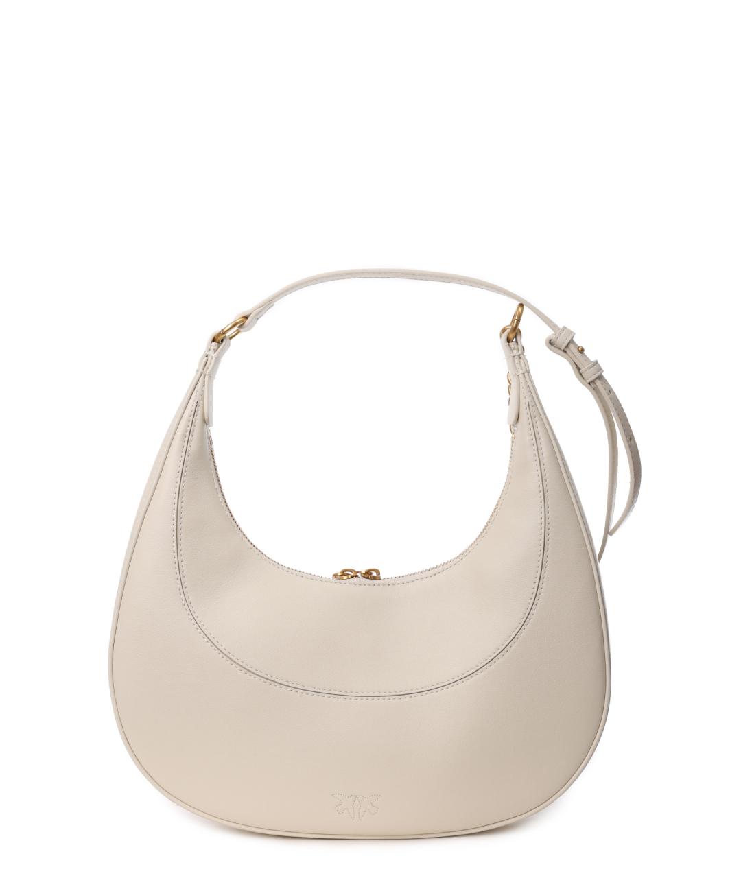 PINKO Белая кожаная сумка через плечо, фото 4