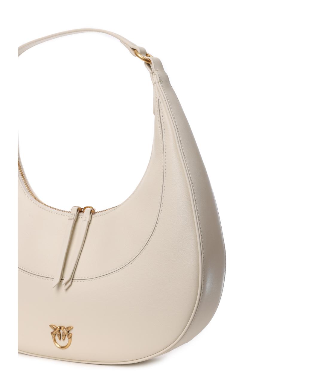 PINKO Белая кожаная сумка через плечо, фото 5