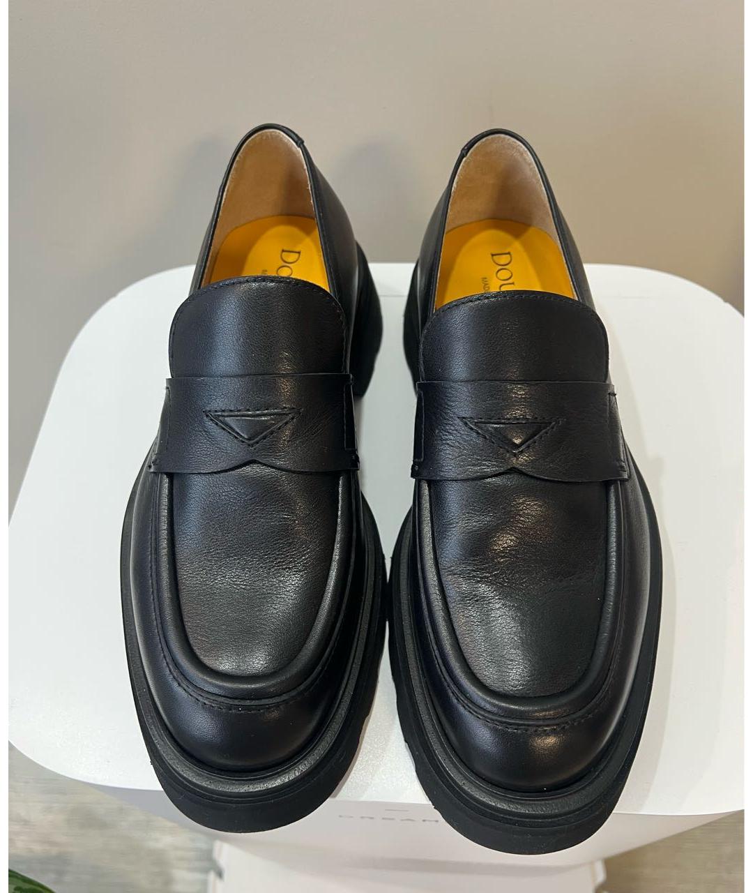 DOUCAL'S Черные кожаные лоферы, фото 2