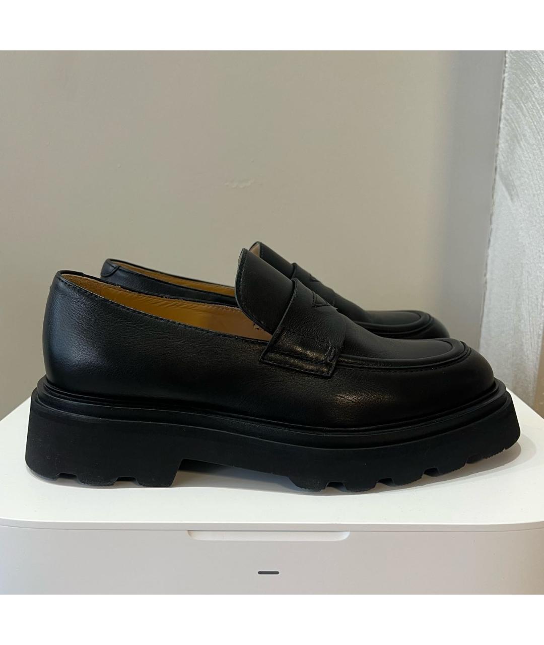 DOUCAL'S Черные кожаные лоферы, фото 7