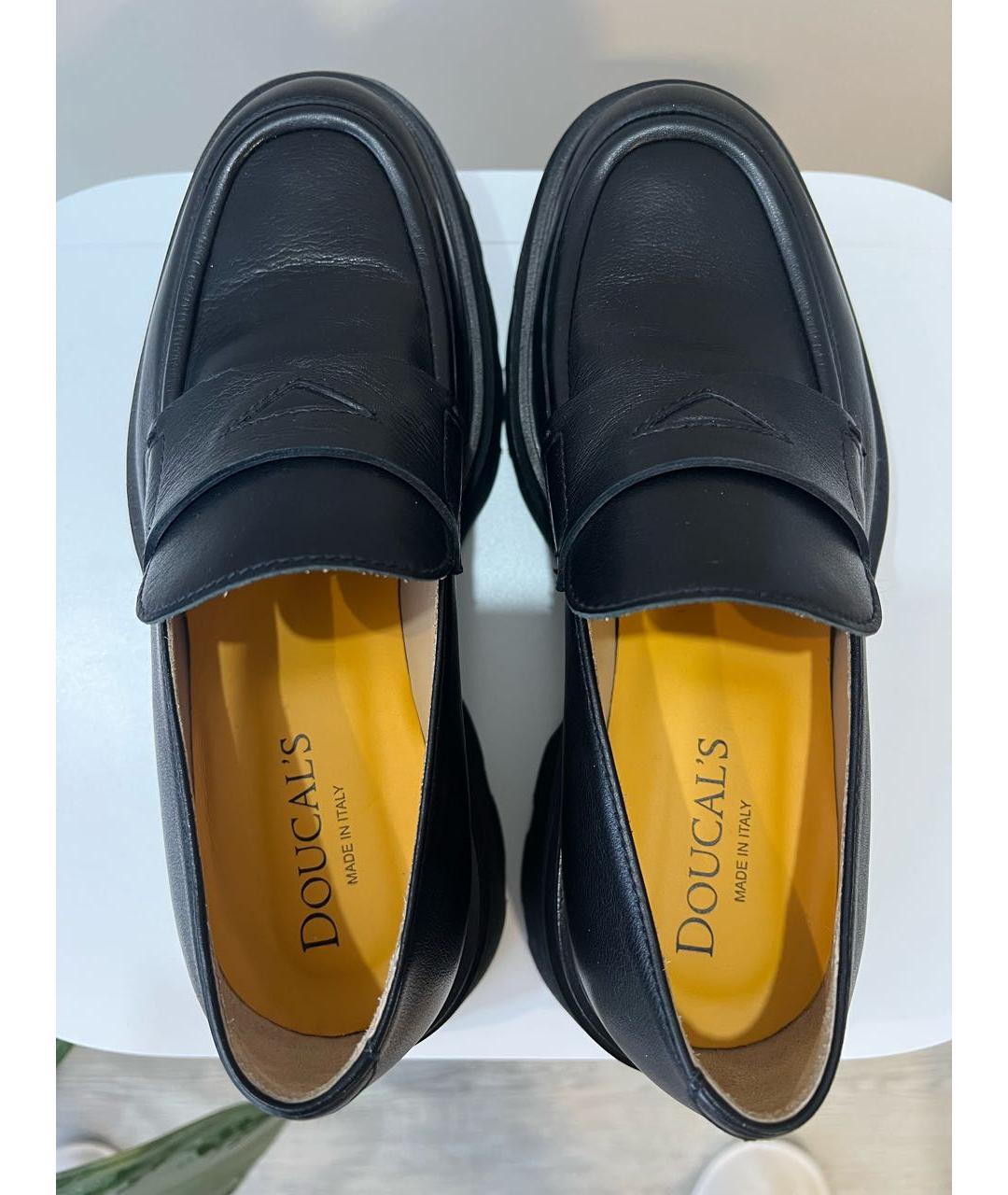 DOUCAL'S Черные кожаные лоферы, фото 3