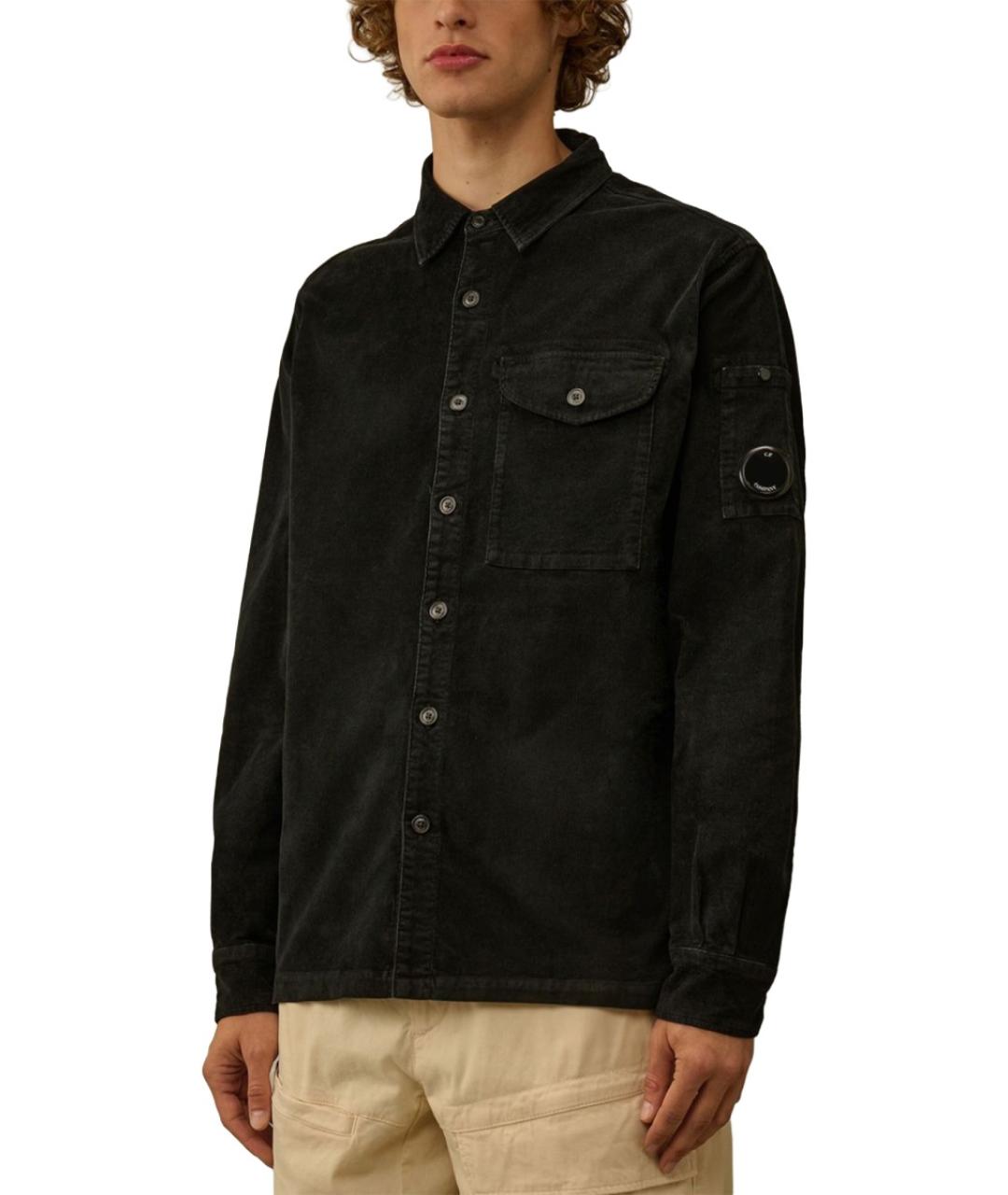 CP COMPANY Черная хлопковая кэжуал рубашка, фото 3