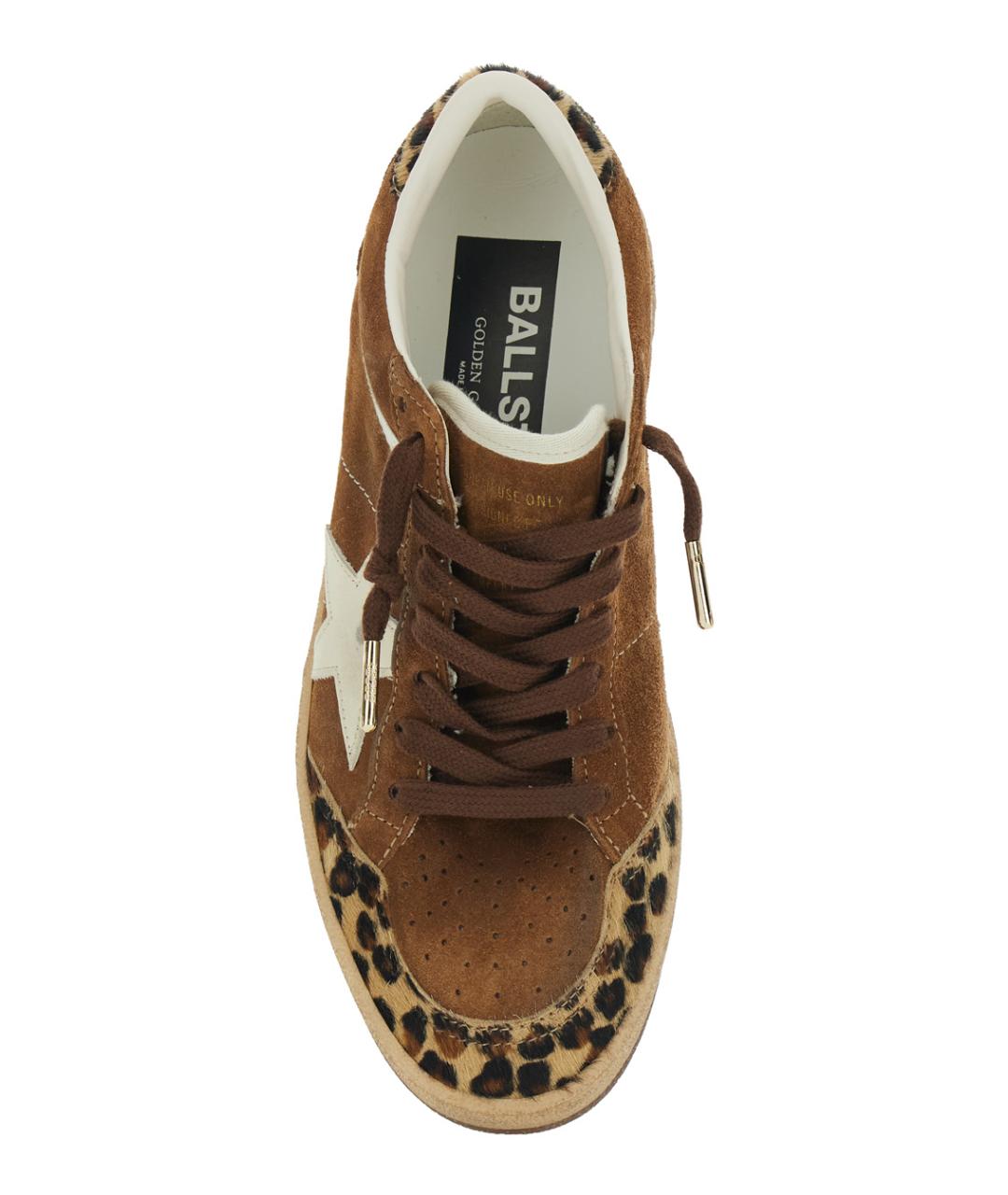 GOLDEN GOOSE DELUXE BRAND Коричневые замшевые кроссовки, фото 4