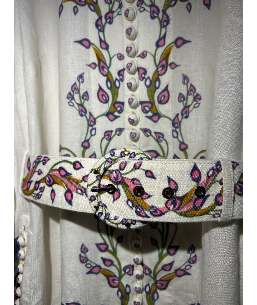 ZIMMERMANN Белое льняное платье, фото 4