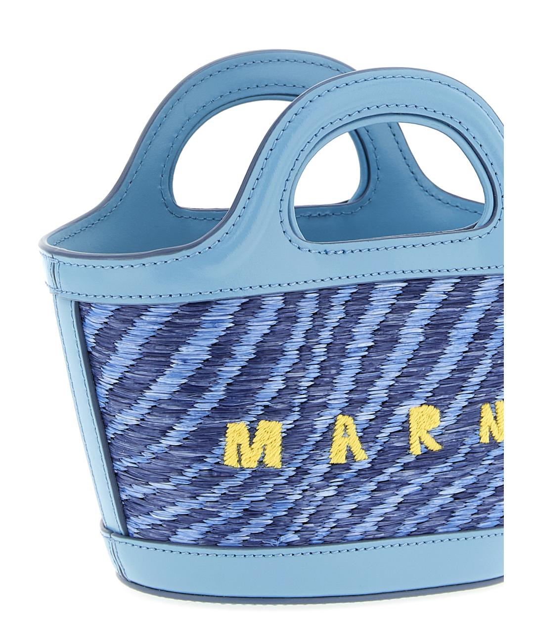 MARNI Голубая сумка тоут, фото 3