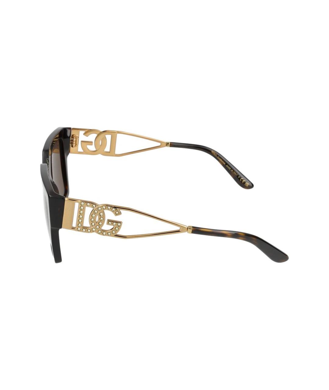 DOLCE&GABBANA Коричневые солнцезащитные очки, фото 3
