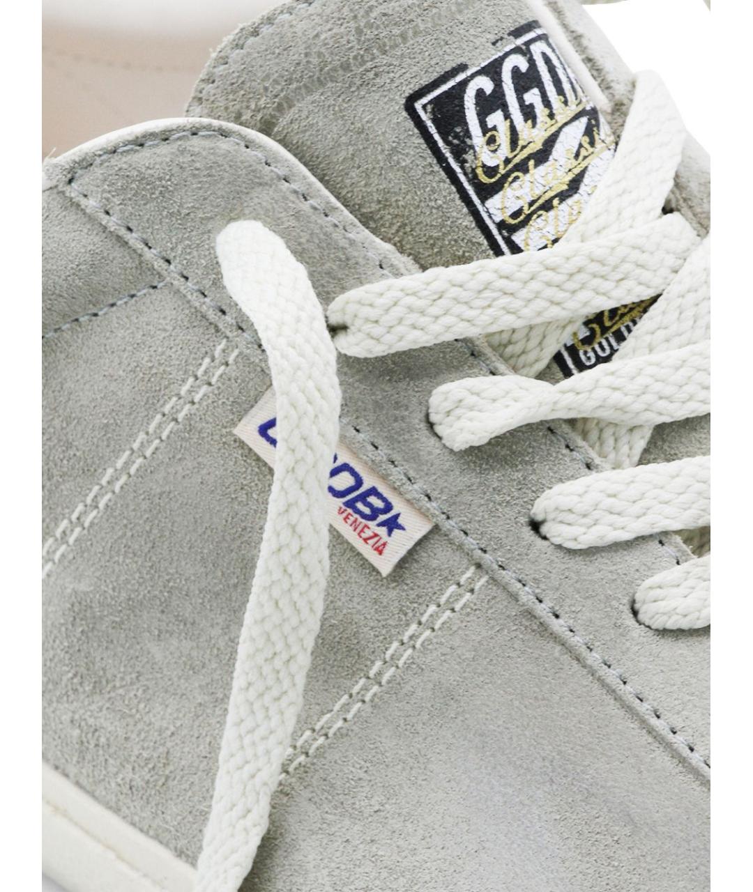 GOLDEN GOOSE DELUXE BRAND Серые замшевые низкие кроссовки / кеды, фото 4