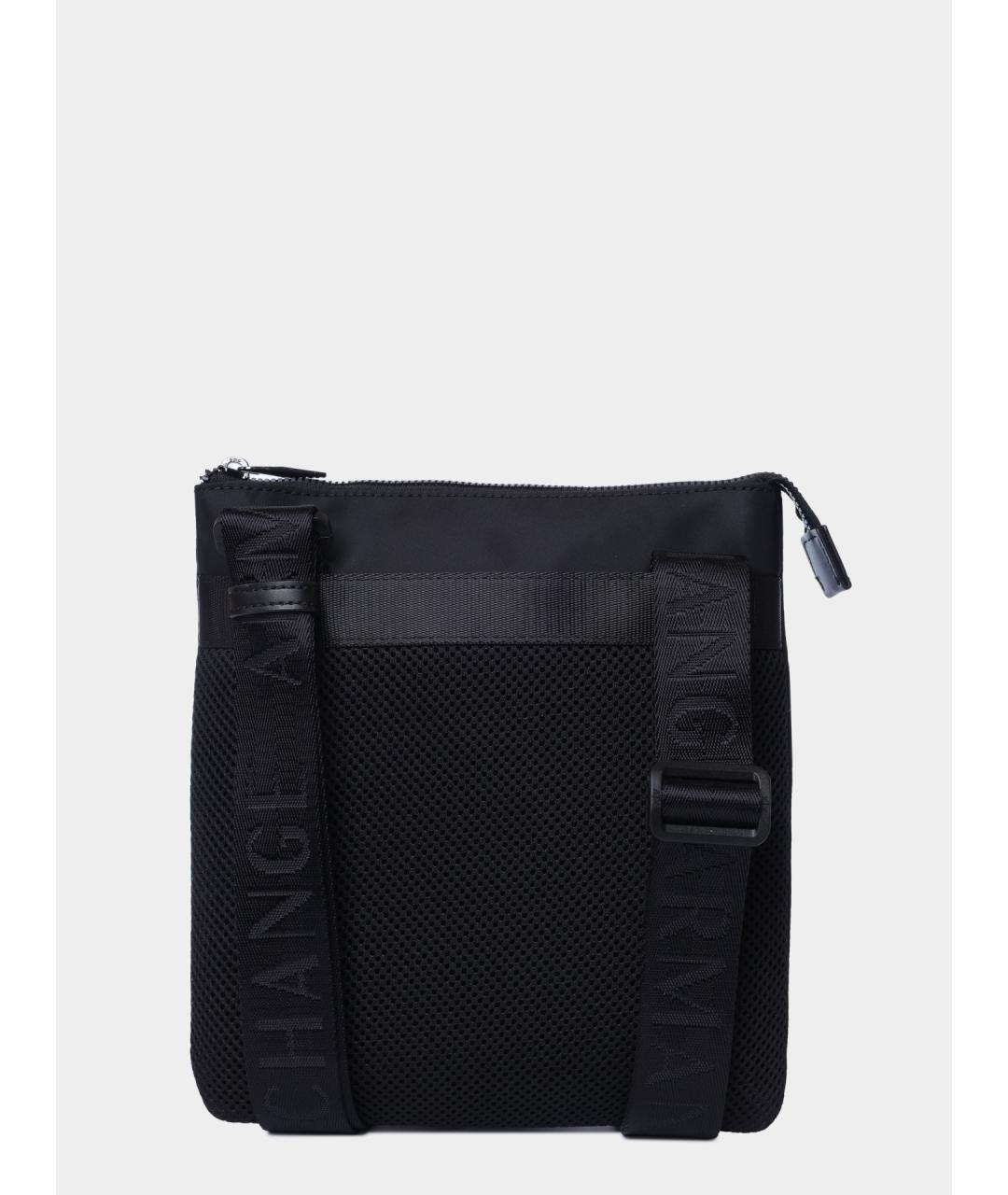 ARMANI EXCHANGE Черная синтетическая сумка на плечо, фото 4