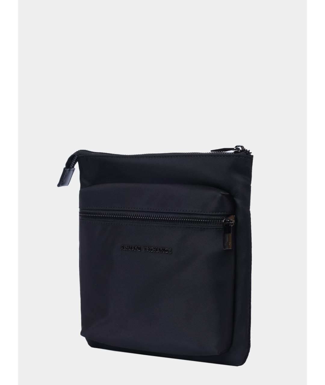ARMANI EXCHANGE Черная синтетическая сумка на плечо, фото 2