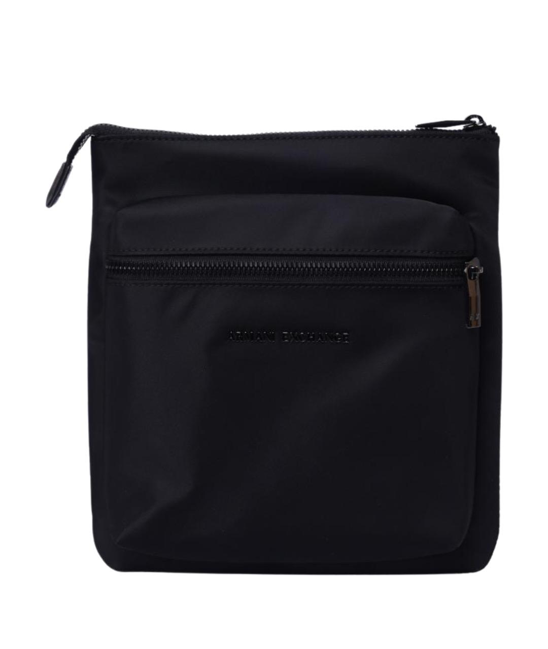ARMANI EXCHANGE Черная синтетическая сумка на плечо, фото 1