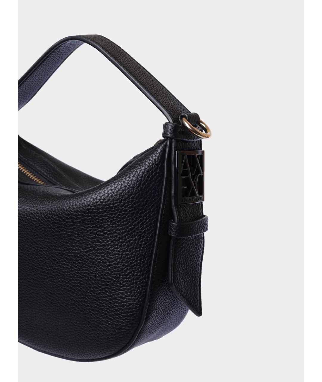 ARMANI EXCHANGE Черная сумка через плечо из искусственной кожи, фото 3