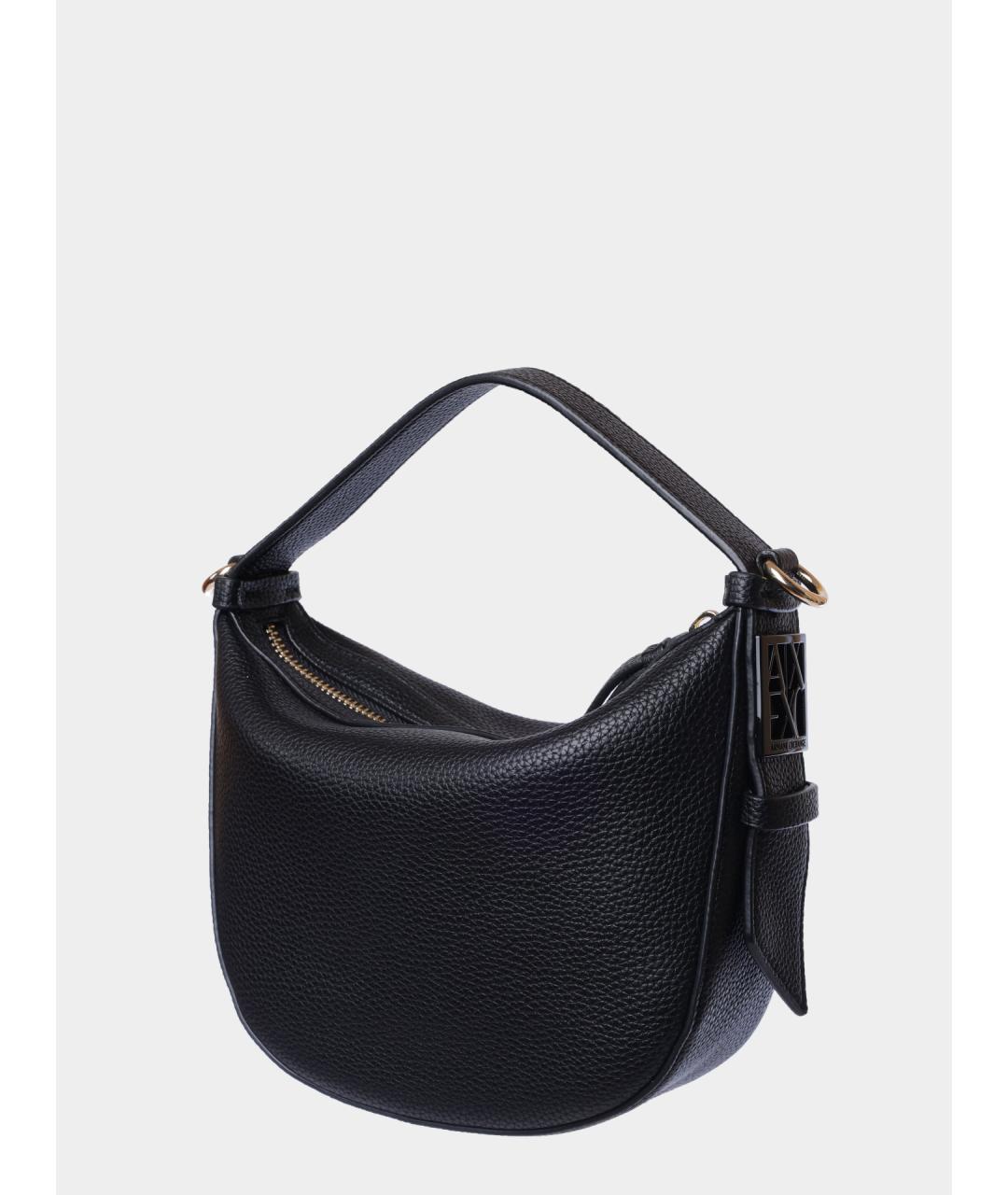 ARMANI EXCHANGE Черная сумка через плечо из искусственной кожи, фото 2