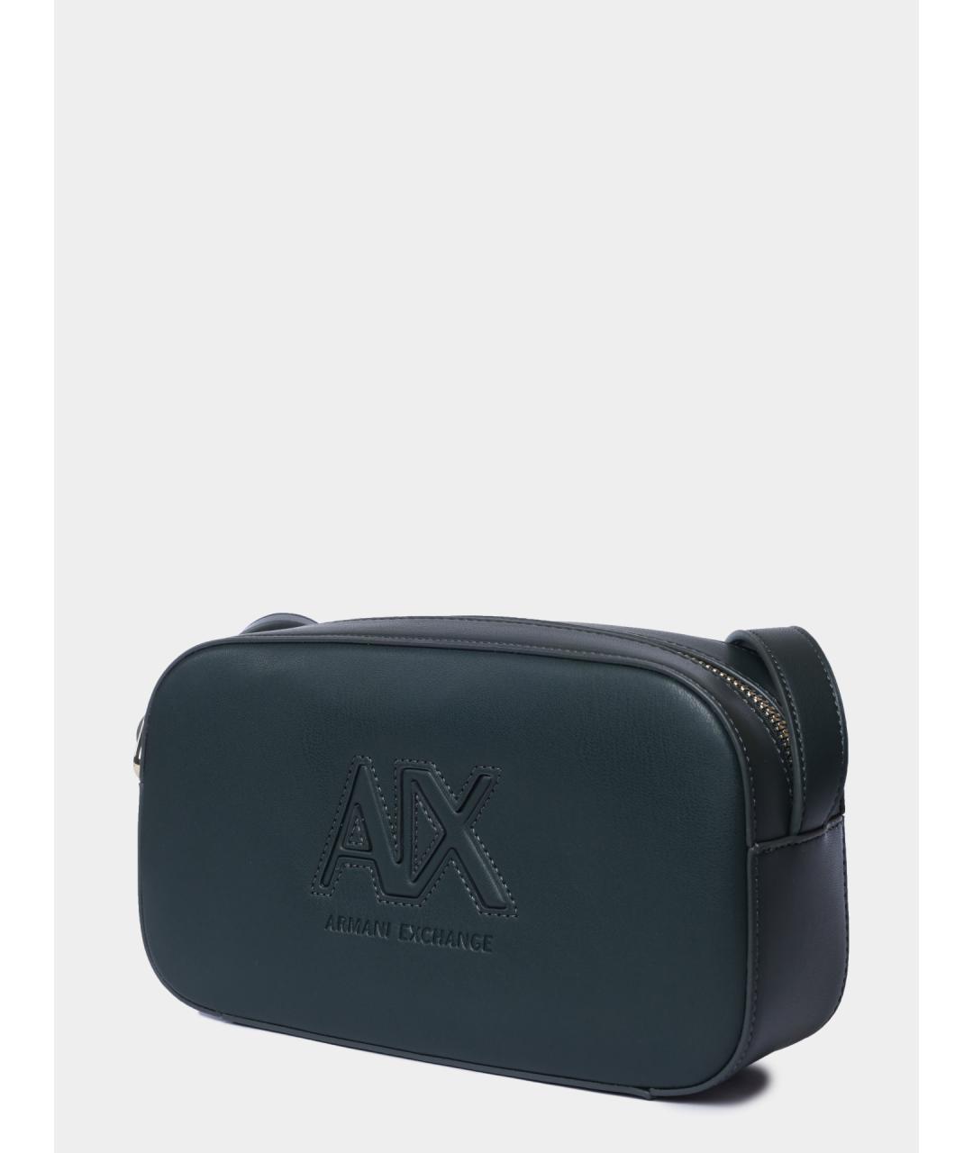 ARMANI EXCHANGE Зеленая сумка через плечо из искусственной кожи, фото 3