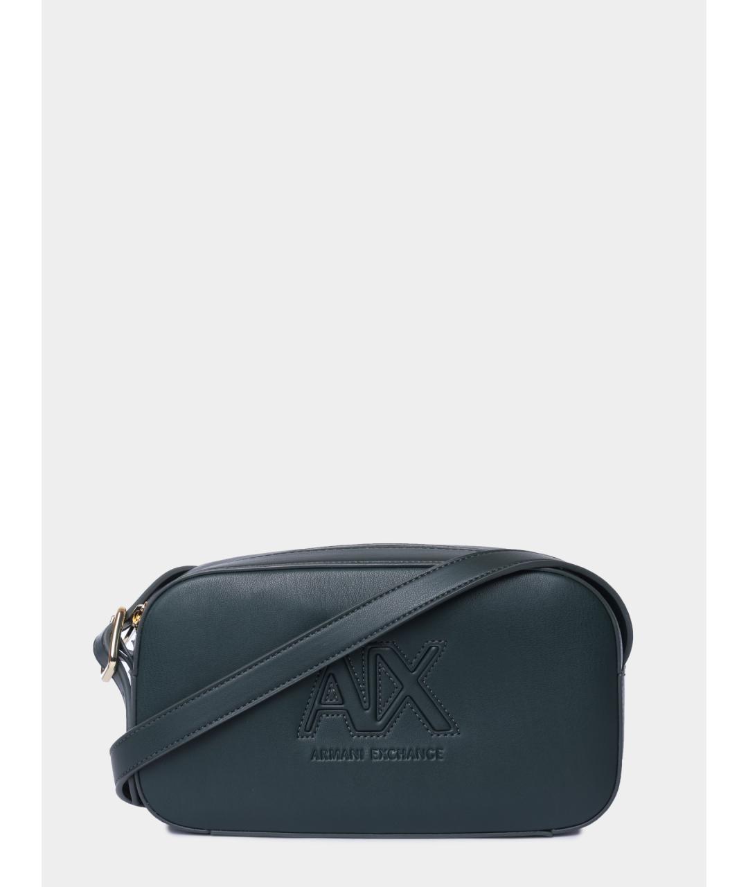 ARMANI EXCHANGE Зеленая сумка через плечо из искусственной кожи, фото 6