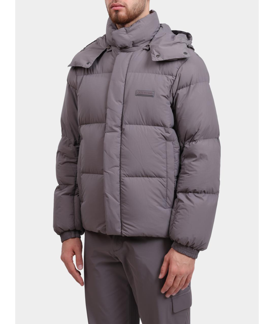 ARMANI EXCHANGE Серая полиамидовая куртка, фото 3