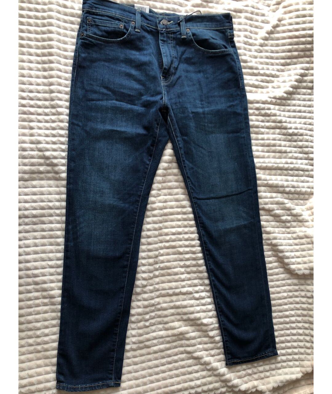 LEVI'S Синие хлопко-полиэстеровые джинсы скинни, фото 5