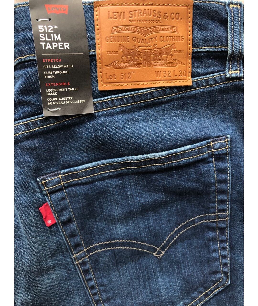 LEVI'S Синие хлопко-полиэстеровые джинсы скинни, фото 3