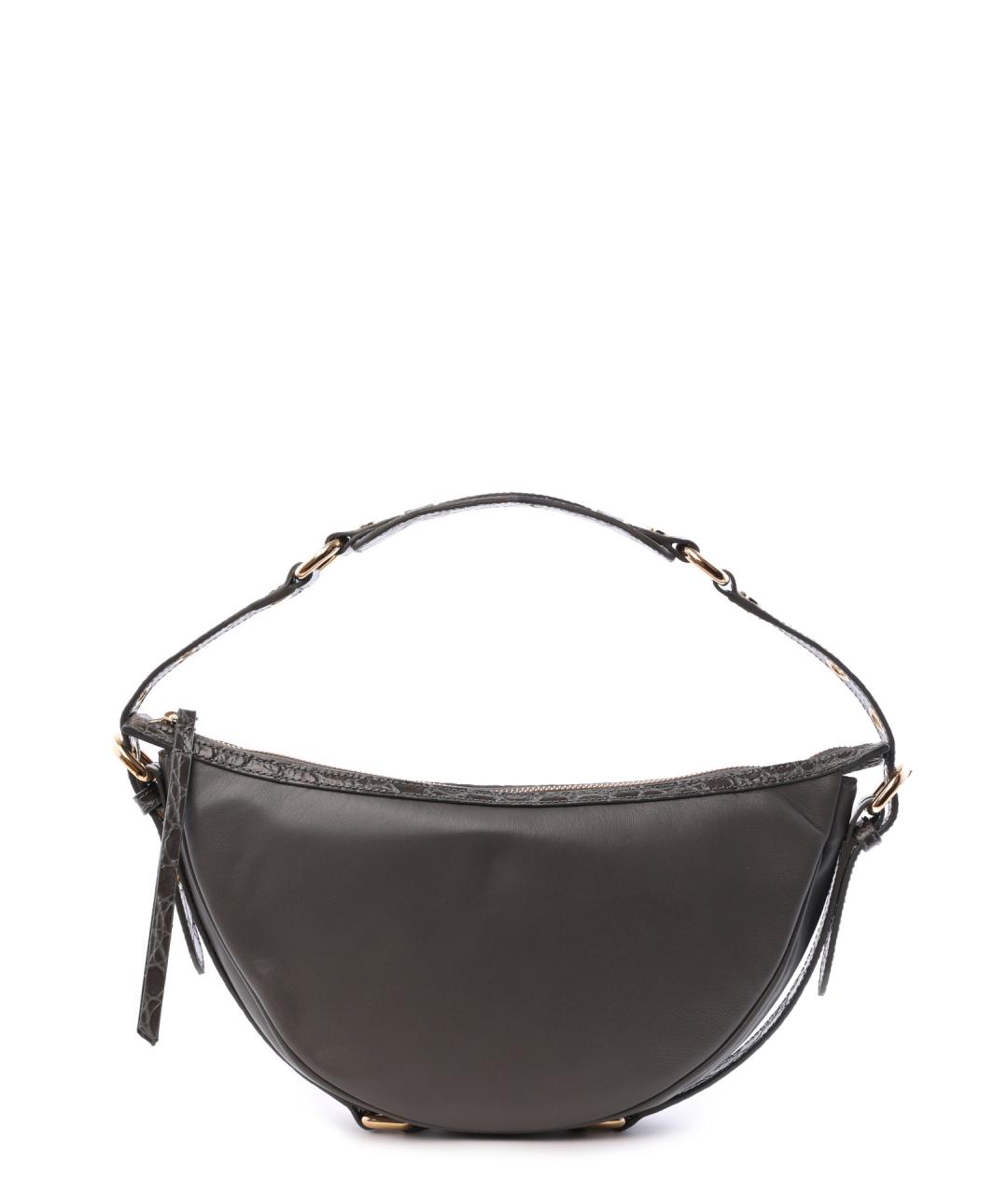 BY FAR Серая кожаная сумка через плечо, фото 1