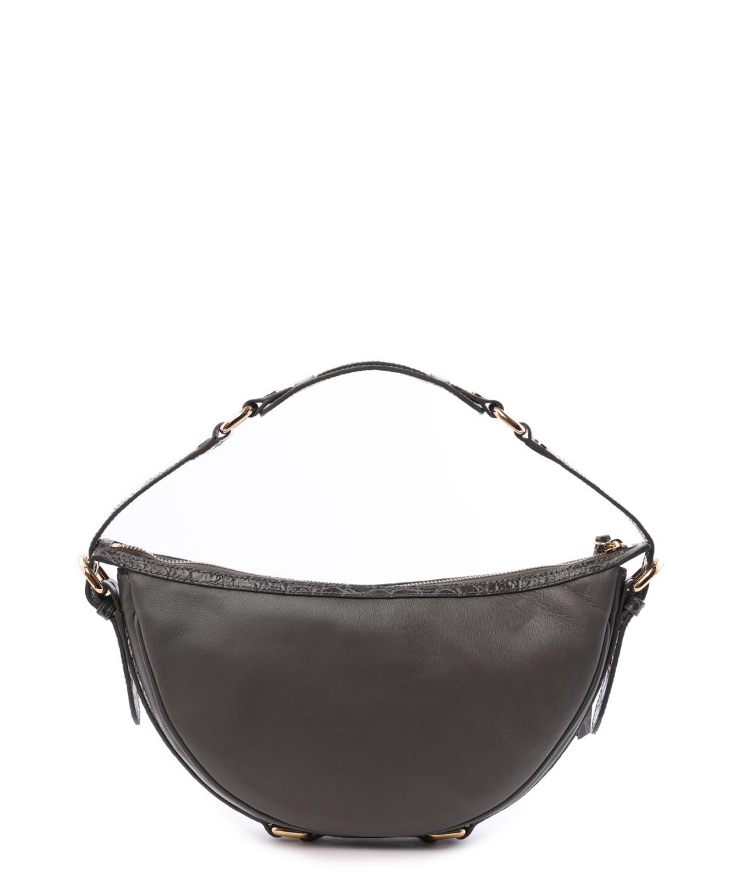 BY FAR Серая кожаная сумка через плечо, фото 4