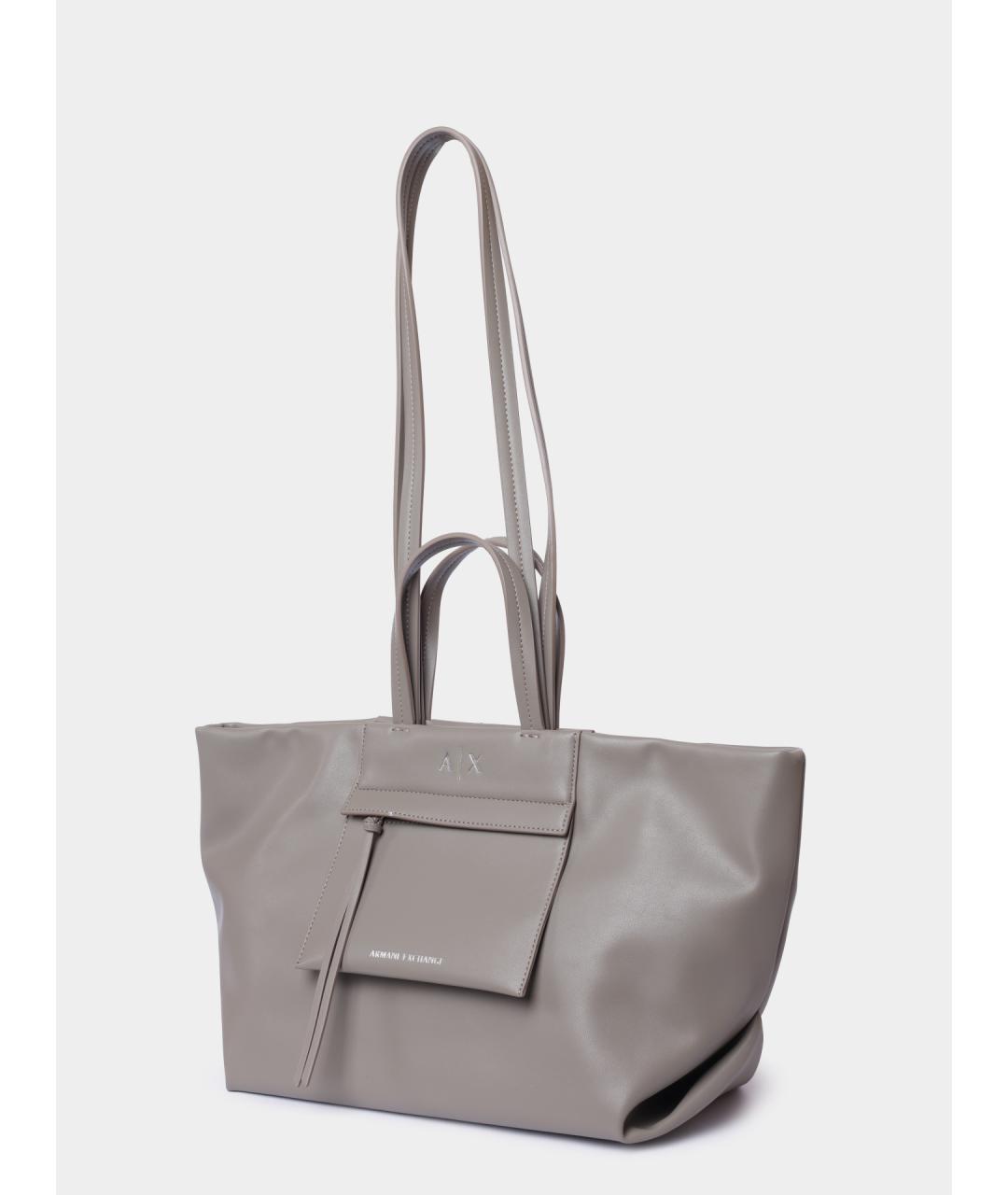 ARMANI EXCHANGE Серая сумка тоут, фото 2