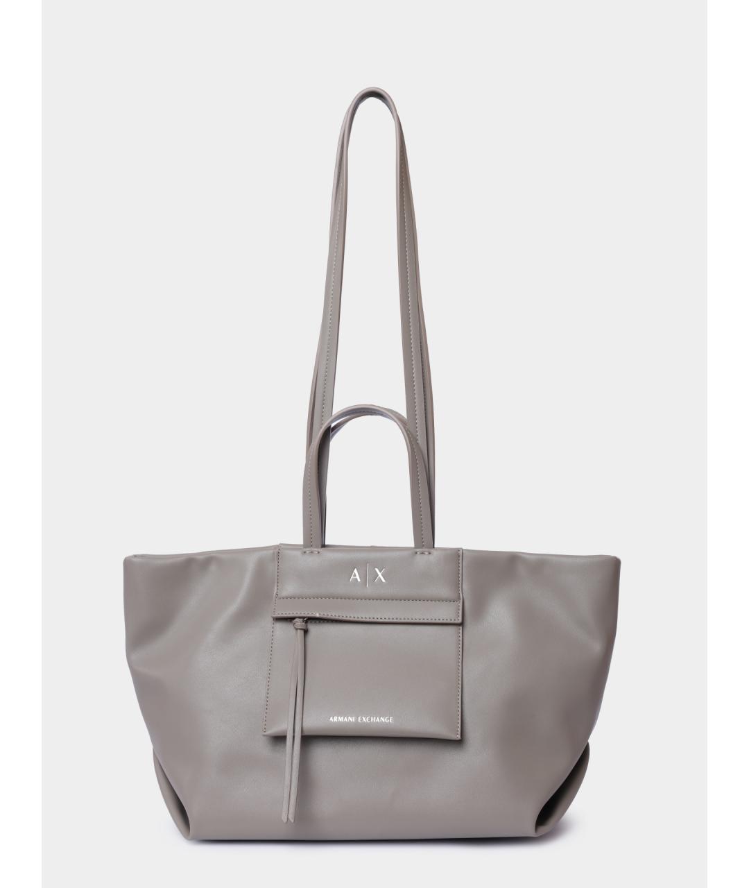 ARMANI EXCHANGE Серая сумка тоут, фото 5