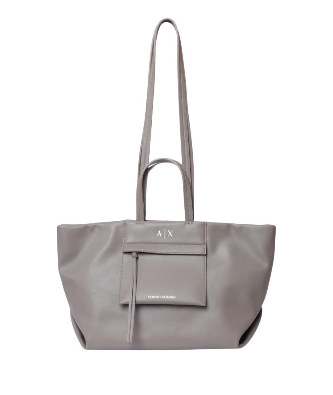 ARMANI EXCHANGE Серая сумка тоут, фото 1