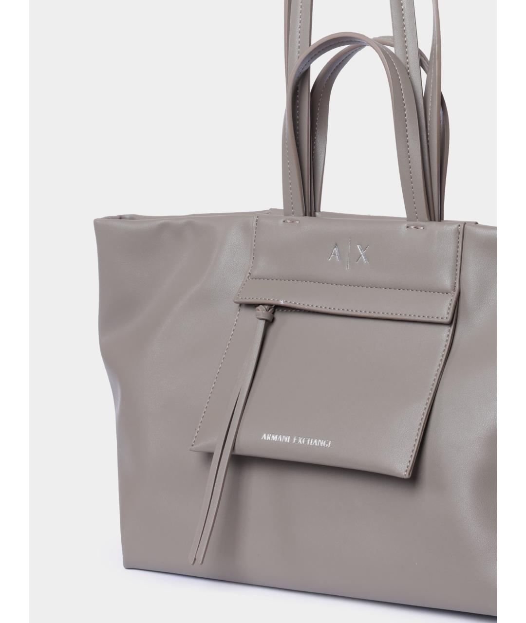 ARMANI EXCHANGE Серая сумка тоут, фото 3