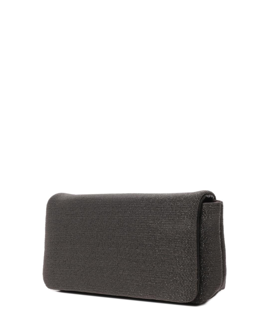 BRUNELLO CUCINELLI Серая сумка через плечо, фото 3