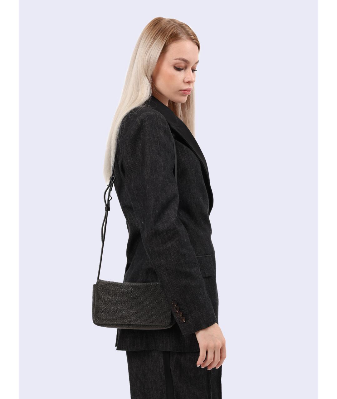 BRUNELLO CUCINELLI Серая сумка через плечо, фото 2