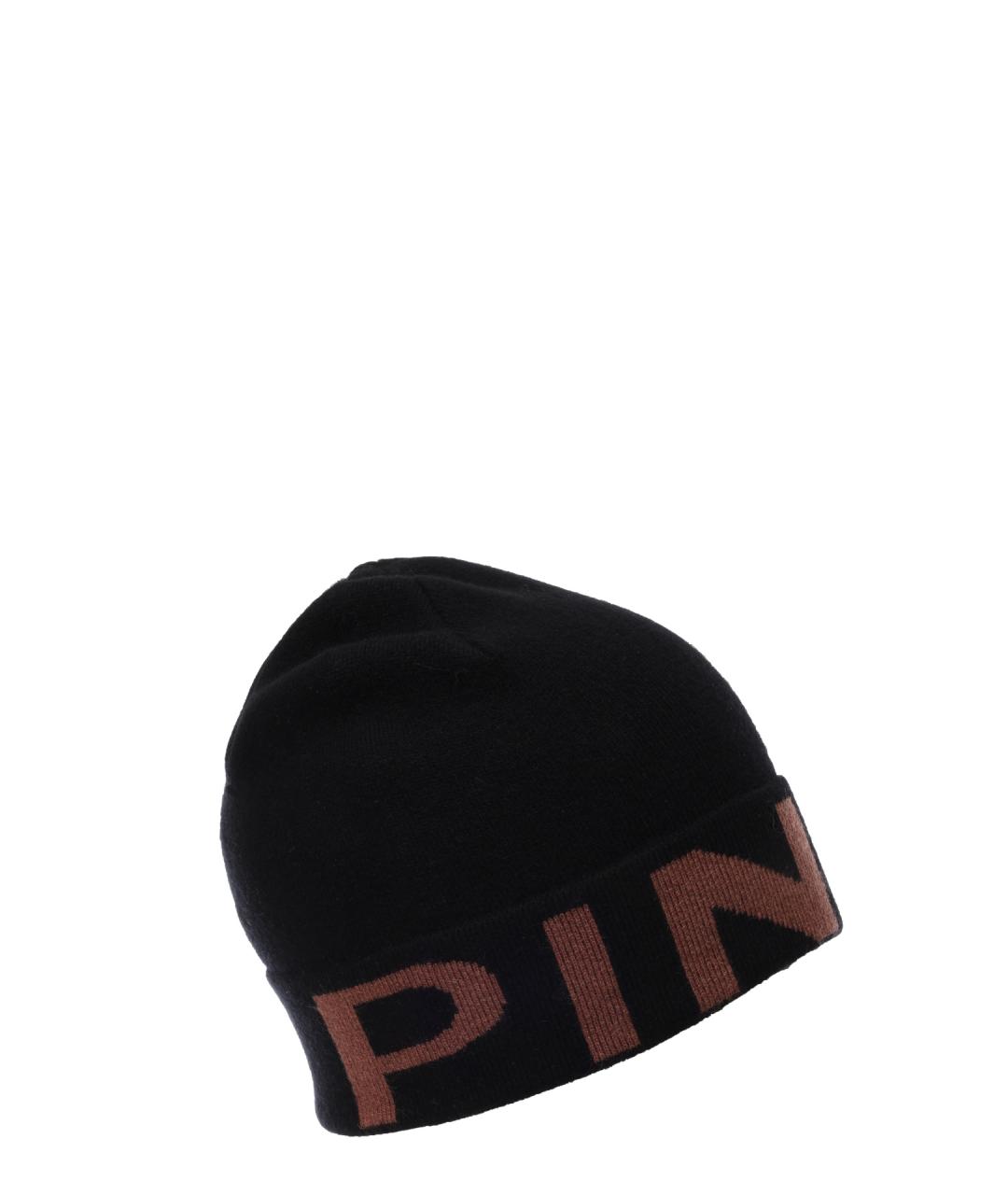 PINKO Черная шерстяная шапка, фото 3