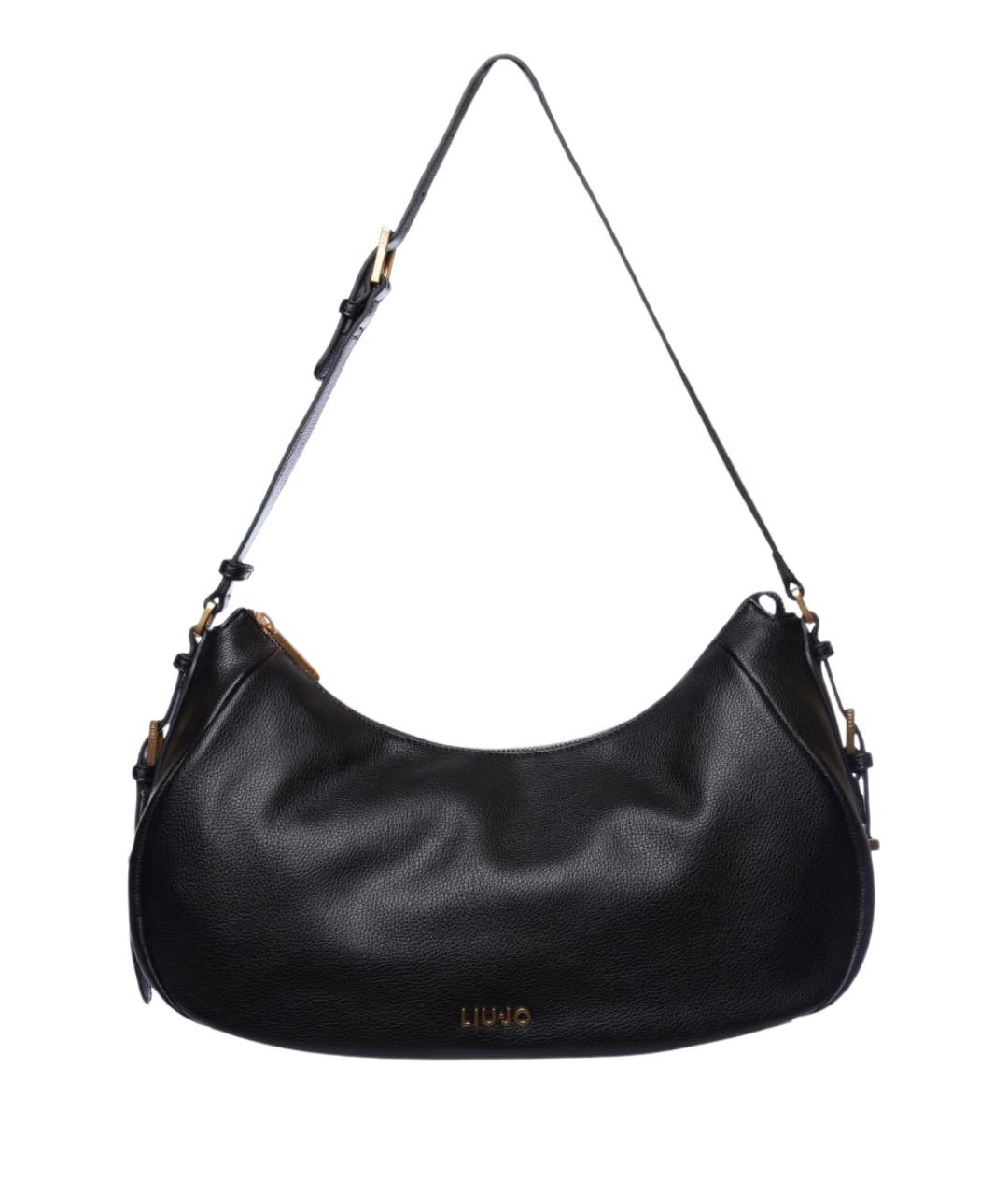 LIU JO Черная сумка через плечо из искусственной кожи, фото 1