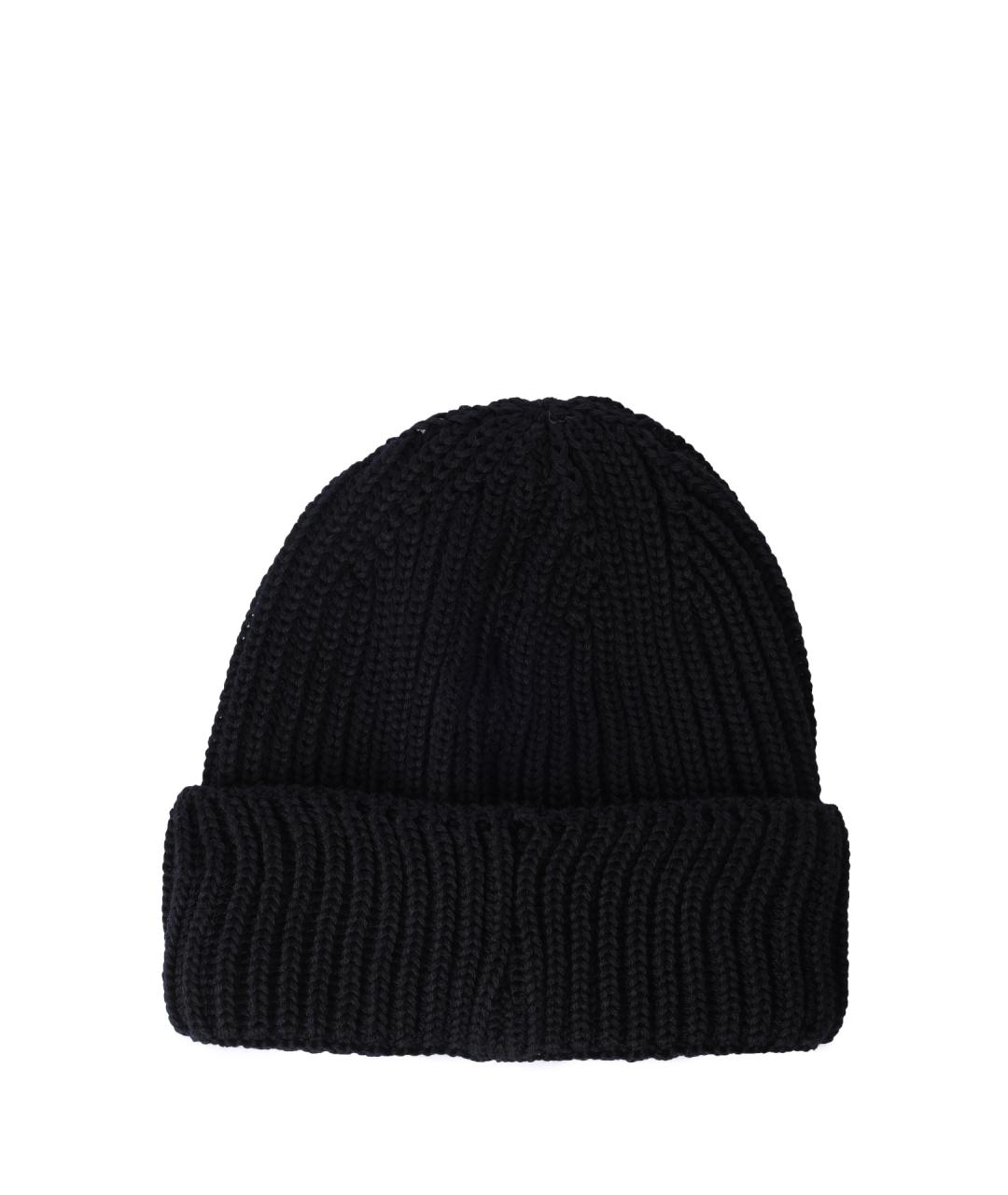 EMPORIO ARMANI Черная шерстяная шапка, фото 2