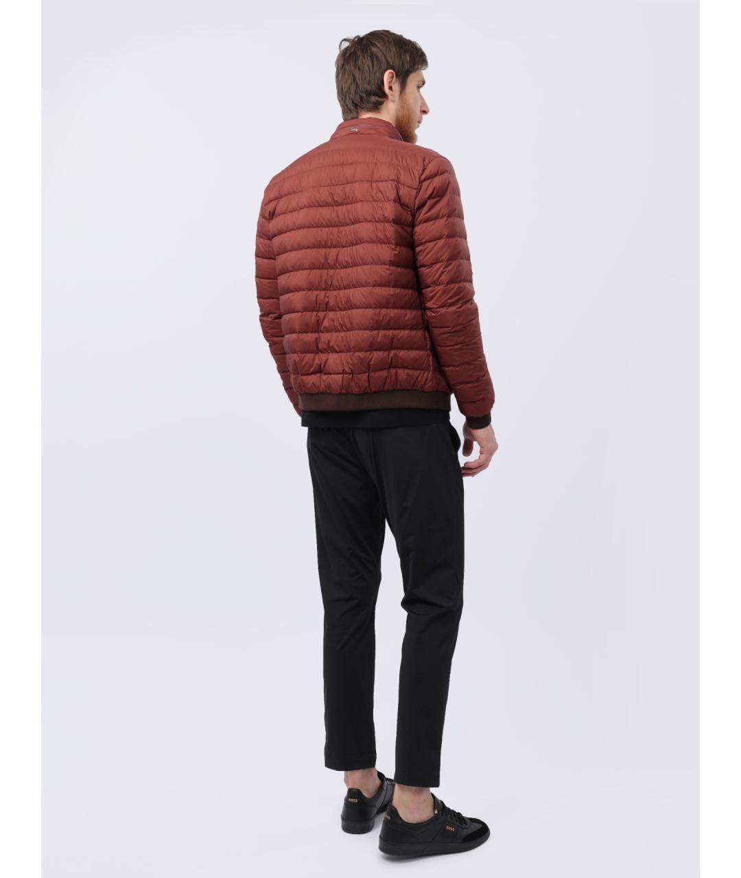 HERNO Бордовая полиамидовая куртка, фото 6