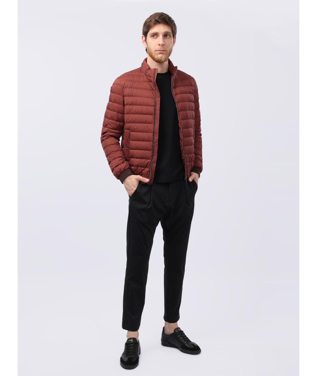 HERNO Бордовая полиамидовая куртка, фото 2