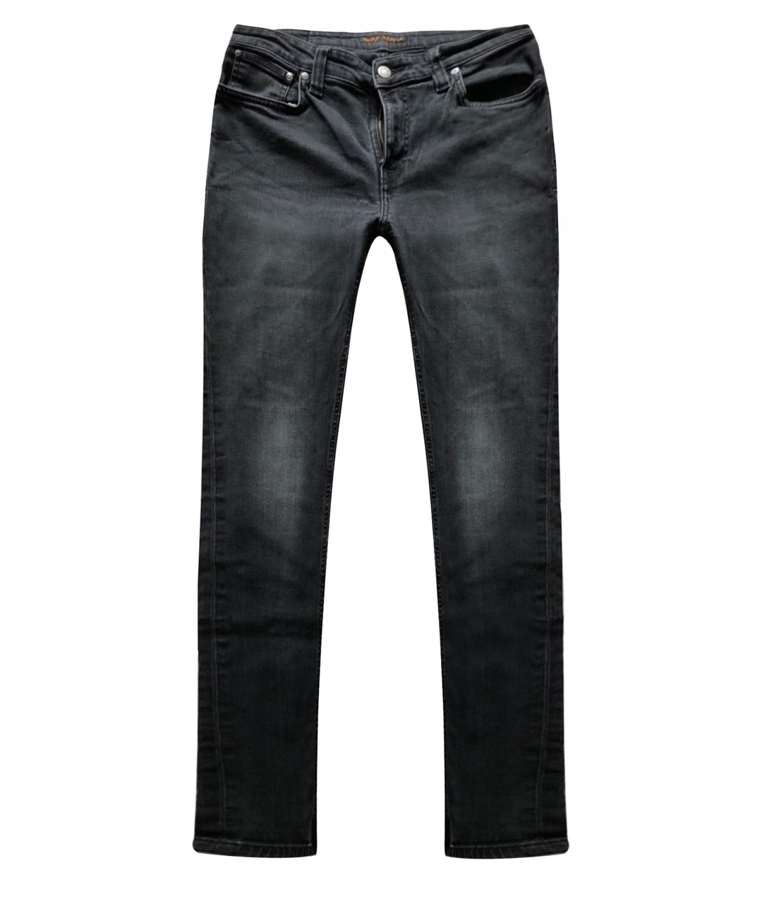 NUDIE JEANS CO Черные хлопко-эластановые джинсы скинни, фото 1