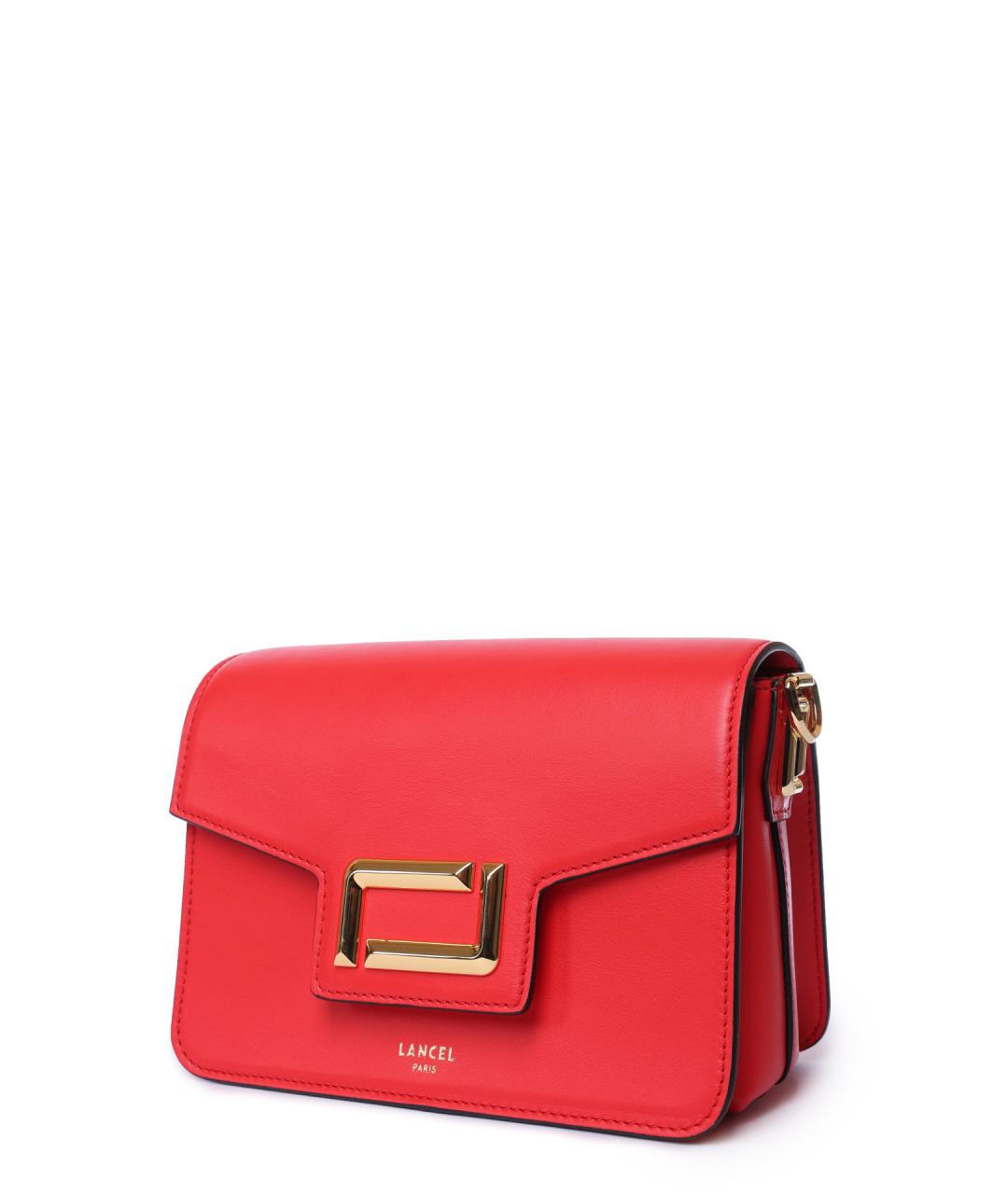 LANCEL Красная сумка через плечо, фото 2