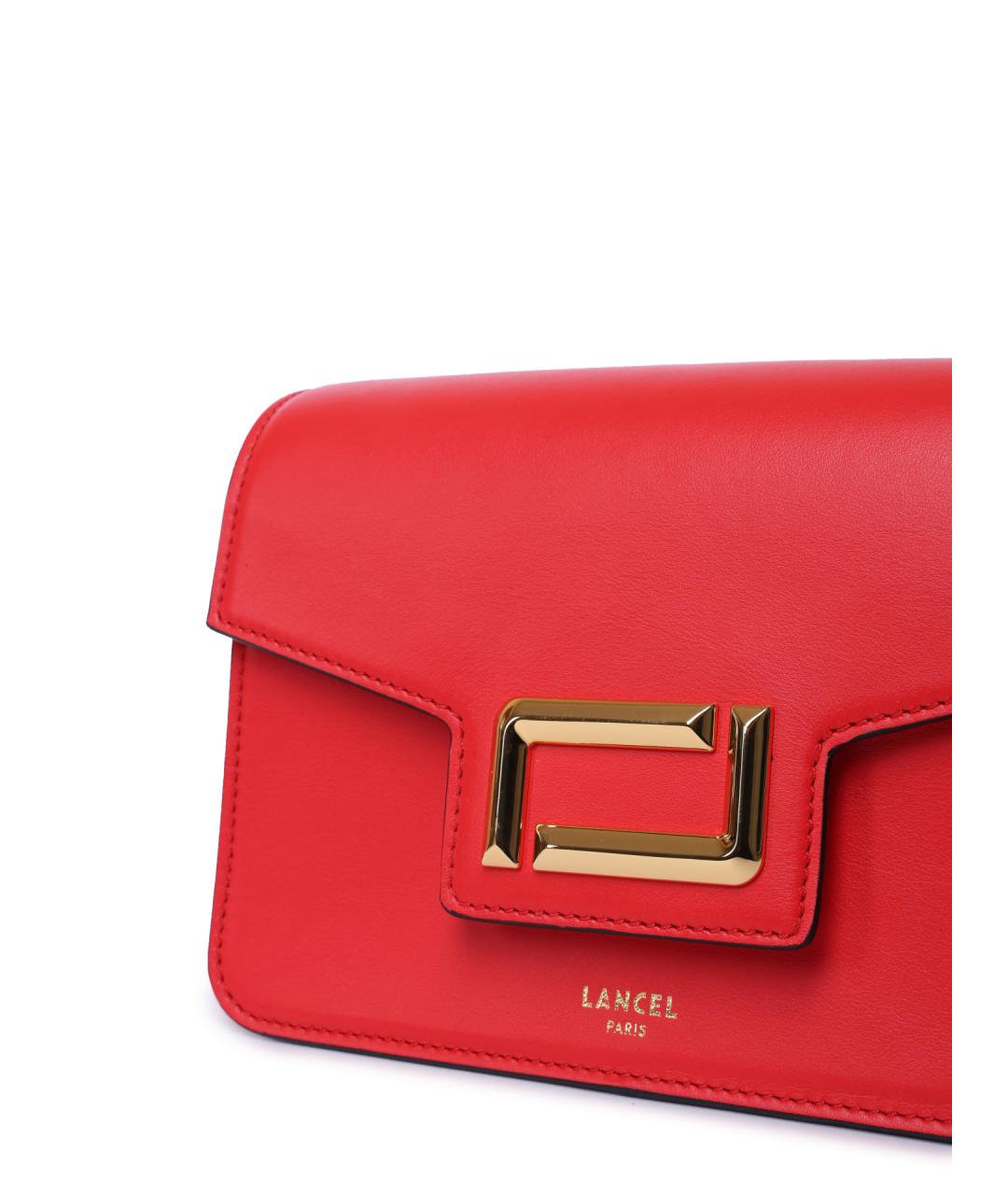 LANCEL Красная сумка через плечо, фото 3