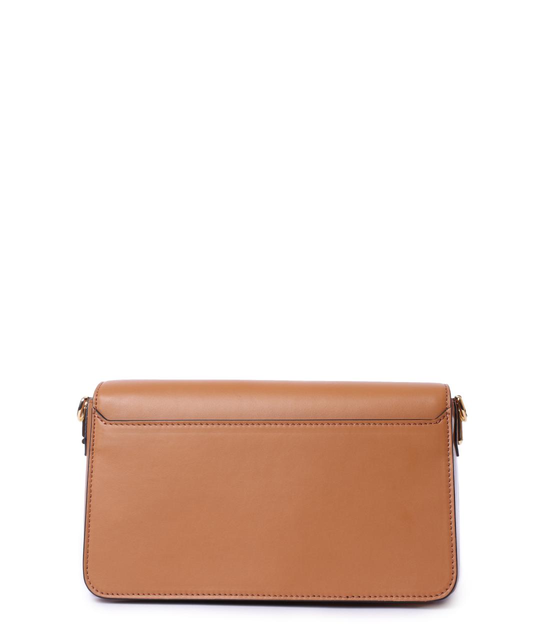 LANCEL Коричневая кожаная сумка через плечо, фото 4