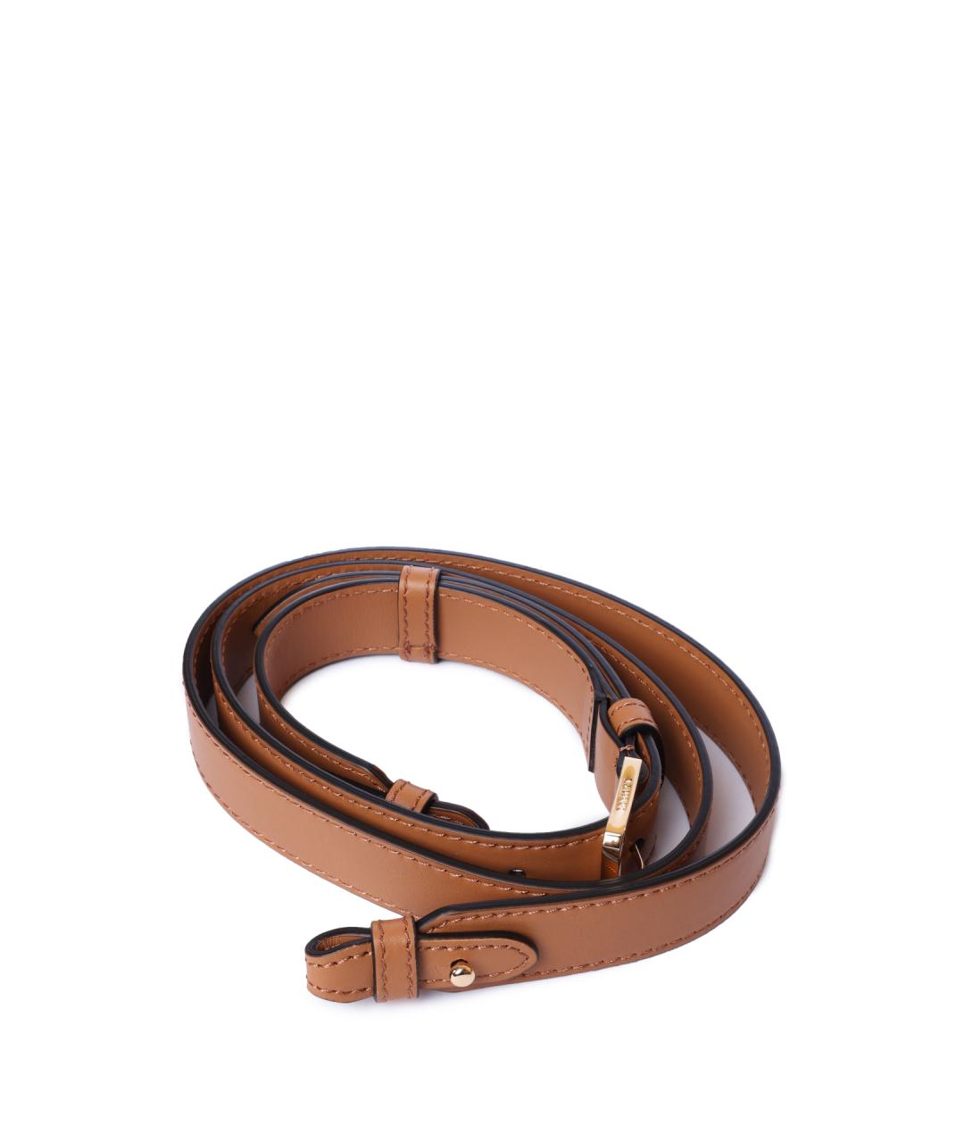 LANCEL Коричневая кожаная сумка через плечо, фото 5