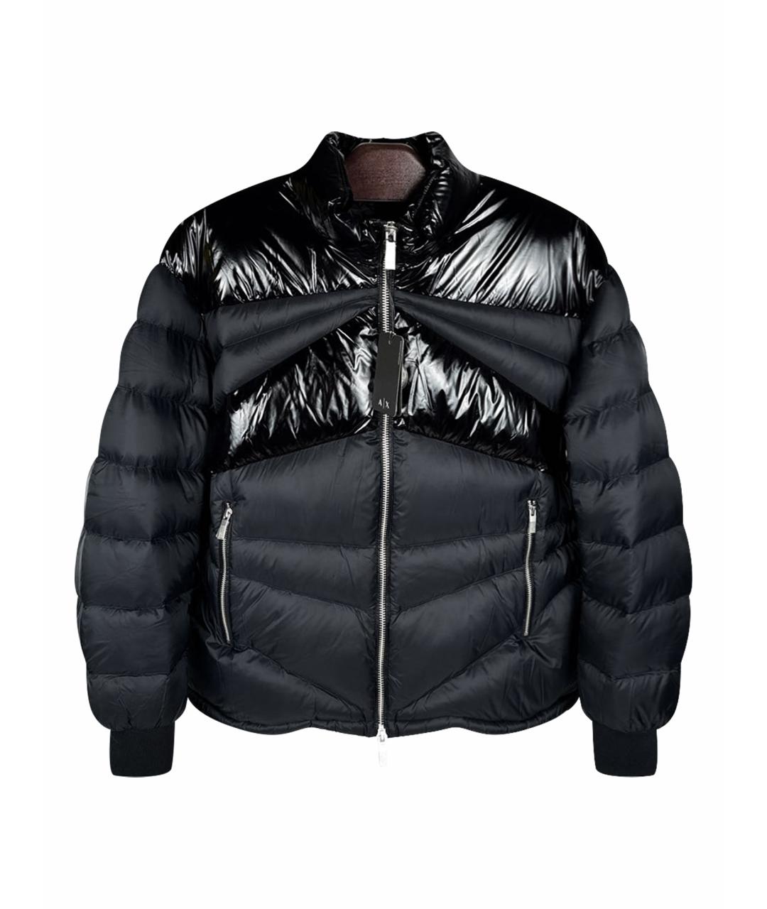 ARMANI EXCHANGE Черный полиамидовый пуховик, фото 1