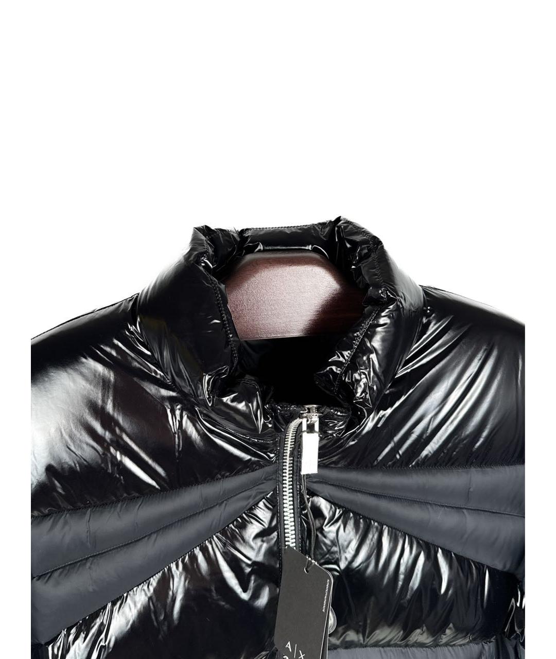ARMANI EXCHANGE Черный полиамидовый пуховик, фото 2