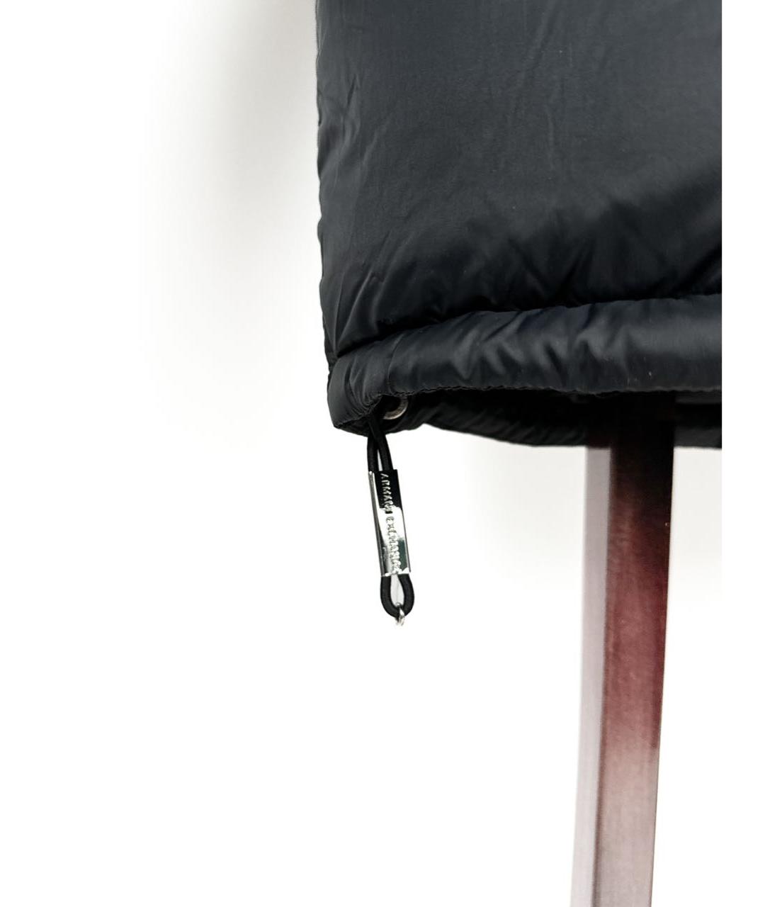 ARMANI EXCHANGE Черный полиамидовый пуховик, фото 3