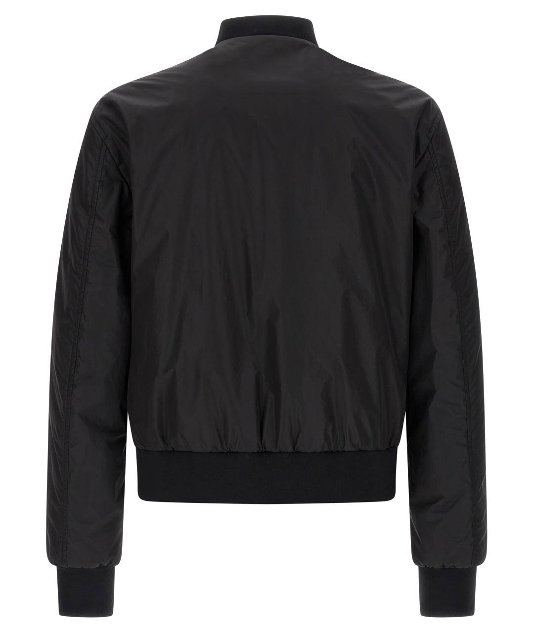 DOLCE&GABBANA Черная полиамидовая куртка, фото 2
